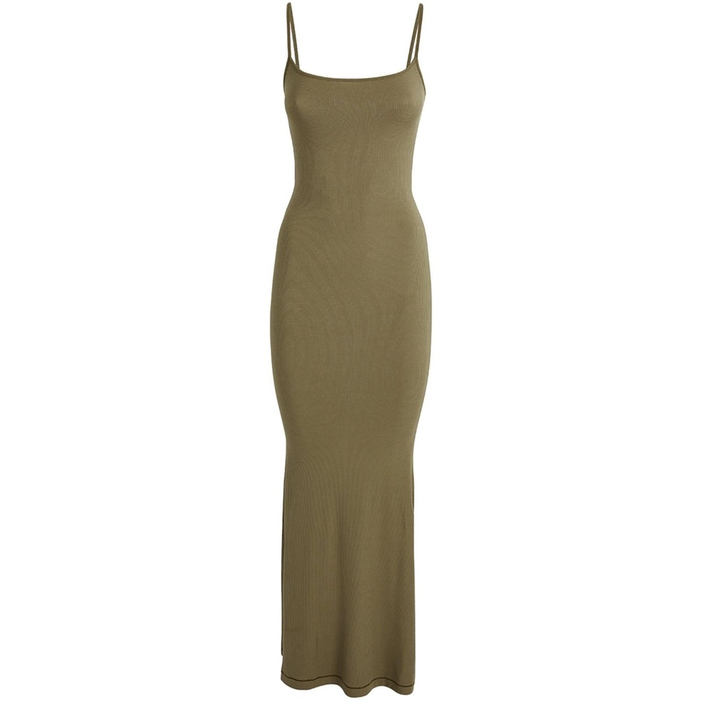 SKIMS Bodycon Maxi Dress with Spaghetti Straps